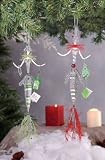 SohoDecor Whimsical Christmas Ornament- Glitzy Girl, Set of 2