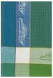 Waffle Weave 100% Cotton Motorboat Aqua Dishtowel 18" X 28" Set / 6