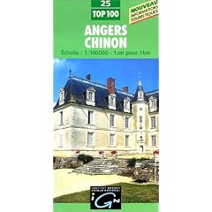 Carte touristique : Angers - Chinon