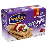 Wasa Crisp 'n Light 7 Grain, 4.9-Ounce Boxes (Pack of 10)