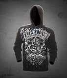 SILVER STAR RICH FRANKLIN MMA FULL ZIP UP HOODIE MEDIUM