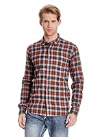 Broadway NYC Camisa Hombre Farol (Granate)