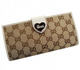 【並行輸入】グッチ GUCCI Wホック長財布 203550 FFPAG 9761 GGキャンバス(ベージュ/ホワイト)