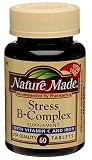 Nature Made Stress B-Complex Supplement Tablets with Vitamin C & Iron, 60-Count Bottles (Pack of 3)