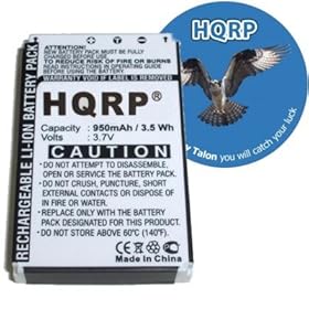 HQRP Battery compatible with Logitech Harmony 994-000033, F12440023, K43D, M36B, M41B, R-IG7 Replacement plus Coaster