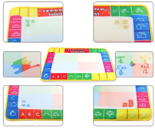 Top Seller Newest 29x19cm Water Drawing Painting Writing Mat Board &amp; Magic Pen Doodle Toy Gift
