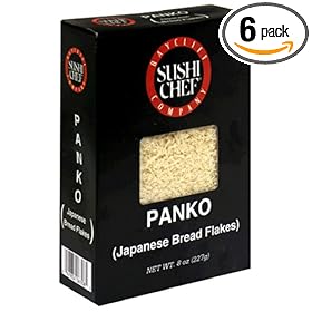 Sushi Chef Panko Japanese Bread Flakes, 8-Ounce Boxes (Pack of 6)