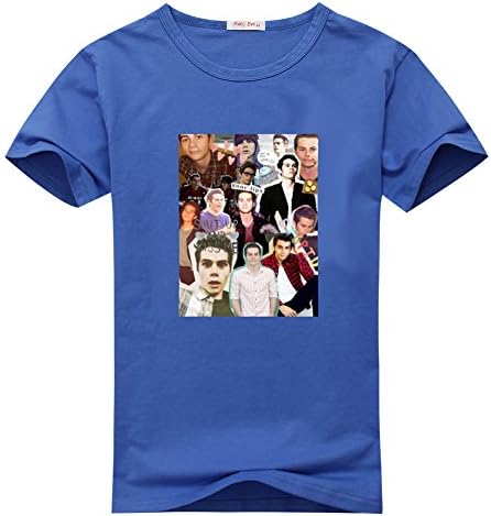 DanielSanta Kids Teen Wolf Tv Show Navy Blue T-shirts Size S(5Y-6Y)