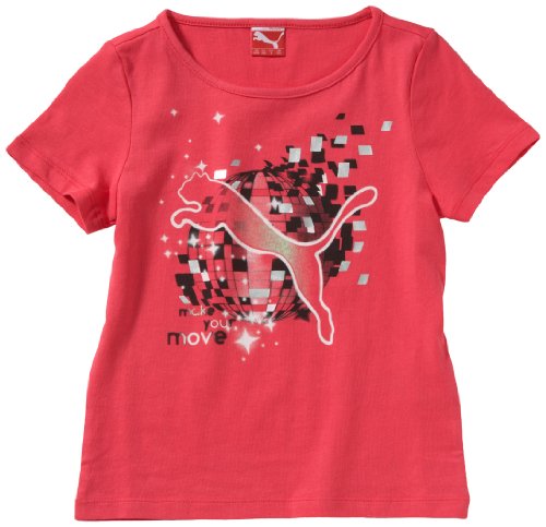 PUMA M&auml;dchen T-Shirt Graphic, rouge red, 128, 819573 06 Preisvergleich