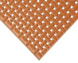 Rubber-Cal Paw Grip 100% Nitrile Non-Slip Rubber Matting - 3/8inch x 34inch Rolls - Red