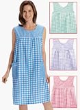 Gingham Zip-Front Housedress