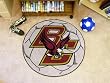 Boston College Soccer Ball 29" Round Floor Mat (Rug) - Boston College Eagles NCAA College Athletics