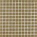Arizona Tile Skylights Glossy Glass Tile, 1-by-1-Inch on a 12-by-12-Inch Mosaic Mesh, Khaki  -  11-Pack