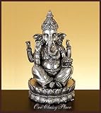 Hindu Ganesha Elephant Pewter Finish Statue