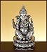 Hindu Ganesha Elephant Pewter Finish Statue