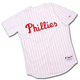 Philadelphia Phillies Home White/Scarlet Authentic MLB Jersey