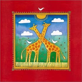 Linda Edwards Poster Art Print - Two Little Giraffes