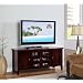 54" Dark Cherry Wood Plasma TV Console Stand Entertainment Center
