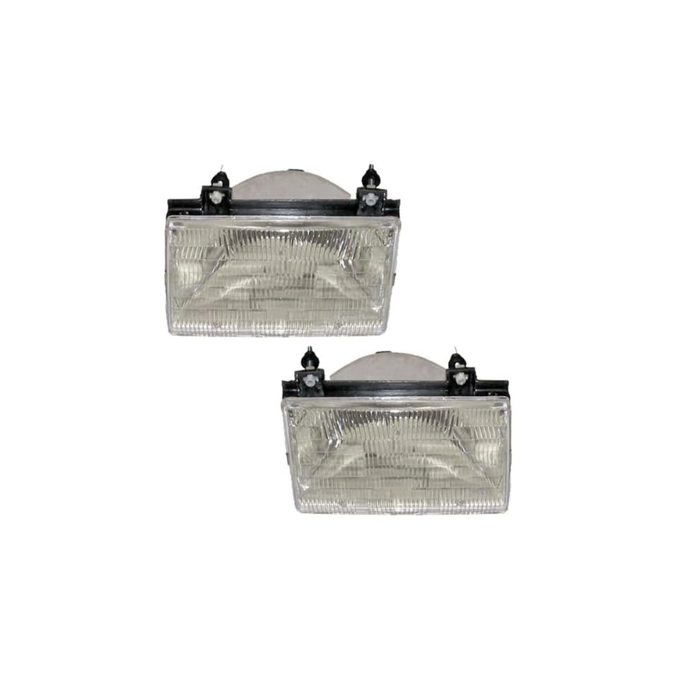 1992 1994 Ford Tempo & Mercury Topaz Headlight Headlamp Head lamp Light  Pair Set Right Passenger