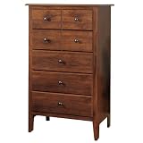Country Lane Amber Butternut 5-Drawer Chest