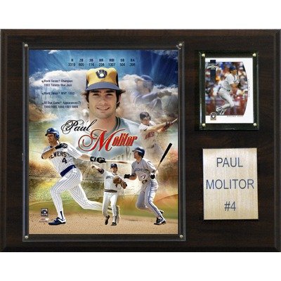 MLB Milwaukee Brewers Paul Molitor Player Plaque