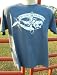 Rodeo Beach Saltwater Cowboy Up on Shark Denim Blue T Shirt