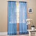 2 Piece Solid Sky Blue Sheer Window Curtains/drape/panels/treatment 58