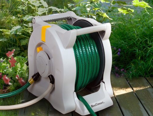 Buy No Crank Columbus 100' Water Powered Retractable Garden Hose Reel #RS-10101 online at Discounted New and Used prices. Delivered to your door with Off-The-Bookshelf.