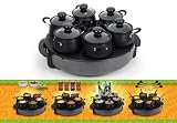 SET WOK -6 POELONS 2000 W - PLAQUE MULTI CUISSON