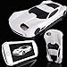 WwwSuppliers New 3D AMERICAN MUSCLE Edition Luxury Race Sports Automobile Car Case for Apple iPhone 6 6S Kick-Stand Hard Protective Cover + Screen Protector (White)