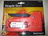 STAPLE GUN + 200 STAPLES 6mm 8mm IDEAL FOR THOSE TACKING JOBS AROUND HOUSE AND FREE POSTAGE