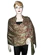 Red Berry Jamawar Indian Pashmina Shawl/Wrap Throw for Womens Free Shipp