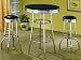 Retro 3-Piece Chrome Bar Stools and Table Set