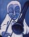 Blue Jazzman III Finest LAMINATED Print Patrick Daughton 5x7