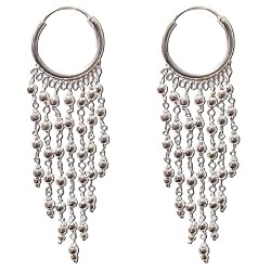 Dangling Earrings for Women in Sterling Silver 3 inches (ers274)