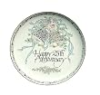 Happy 25th Silver Wedding Anniversary Porcelain Plate #60301