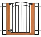 Summer Infant Stylish n' Secure Extra Tall Wood and Metal Walk Through Gate