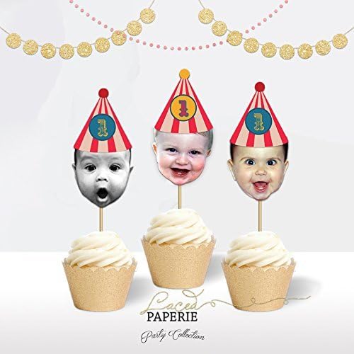 Circus Theme Cupcake Toppers