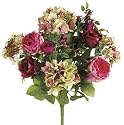 19 Inch Rose-Hydrangea Bush - Pink and Beauty - Qty of 6
