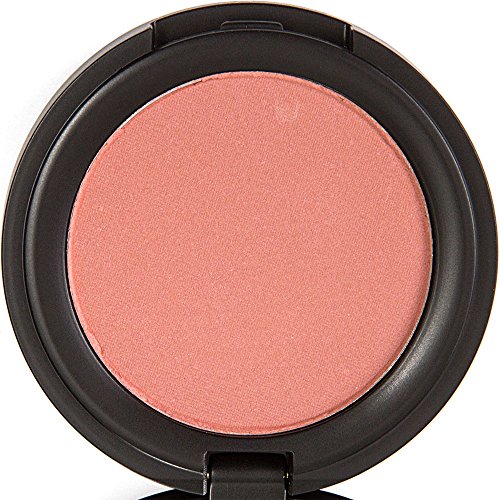 Blush Pressed Blusher Face Powder Makeup with Mirror Case - All Natural, 75% Organic, Gluten Free, Vegan - No Toxic Chemicals, Non Irritating - Muted Rose Red Color - Dusty Rose