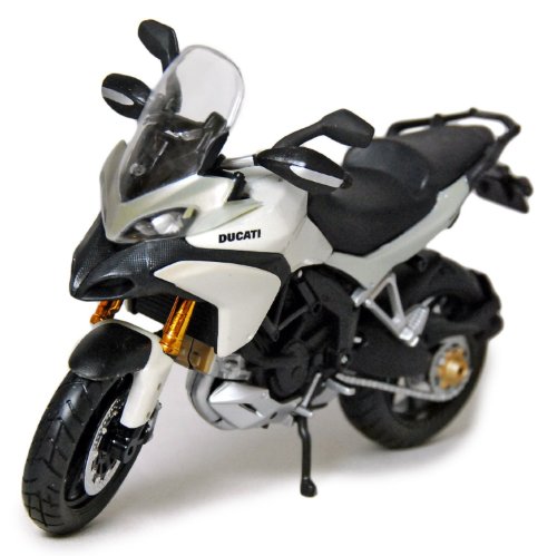 Maisto 1/12 Scale Motorcycle: DUCATI Multistrada 1200S (Black/White)-image