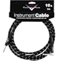 Fender Accessories 099-0820-036 Performance Series 10 Feet Right Angle Instrument Cable - Black Tweed