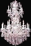 LAMPS BEAUTIFUL Maria Theresa Royal Twenty-Five Light Crystal Chandelier by James R. Moder--Excellent customer service--see our feedback.
