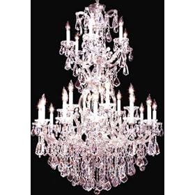 LAMPS BEAUTIFUL Maria Theresa Royal Twenty-Five Light Crystal Chandelier by James R....