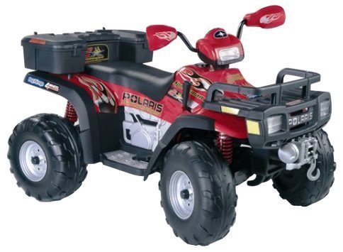 Childrens Toyshop  Toys : PEG PEREGO POLARIS SPORTSMAN X2 12 VOLT RIDE ON QUAD BIKE