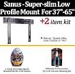 Sanus LL11-B1 Super-slim Low Profile Mount For Sony LED TV'S Extends Only A Half An Inch From The Wall 0.55" For Sony KDL-46S5100 KDL-52Z5100 KDL-40Z5100 KDL-40W5100 + HDM1 Cables
