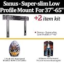 Sanus LL11-B1 Super-slim Low Profile Mount For Samsung LED TV'S Extends Only A Half An Inch From The Wall 0.55 Inches For Samsung UN46B6000 UN46B7000 UN46B8000 UN55B6000 UN55B7000 UN55B8000 + Free Screen Cleaner + Free 2-Pack 6FT High Def HDMI Cables
