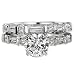 2.35 CT G VS2 ROUND DIAMOND RING SET CERTIFIED 18K