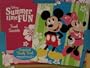 Disney Summer Time Fun Towel Serviette Oversized Colorful Family Towel Featuring Mickey & Minnie Mouse - Perfect for Picnics!