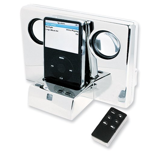 Silver-tone I-Player MP3 Speaker System